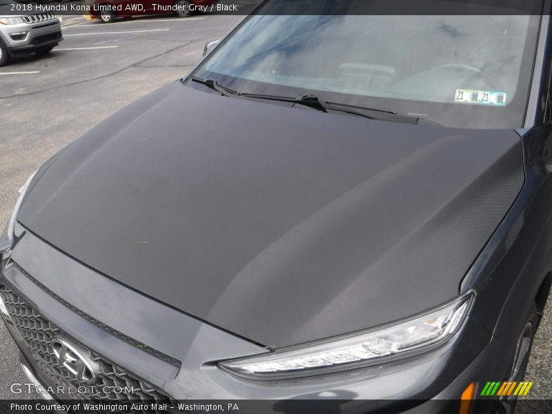 Thunder Gray / Black 2018 Hyundai Kona Limited AWD