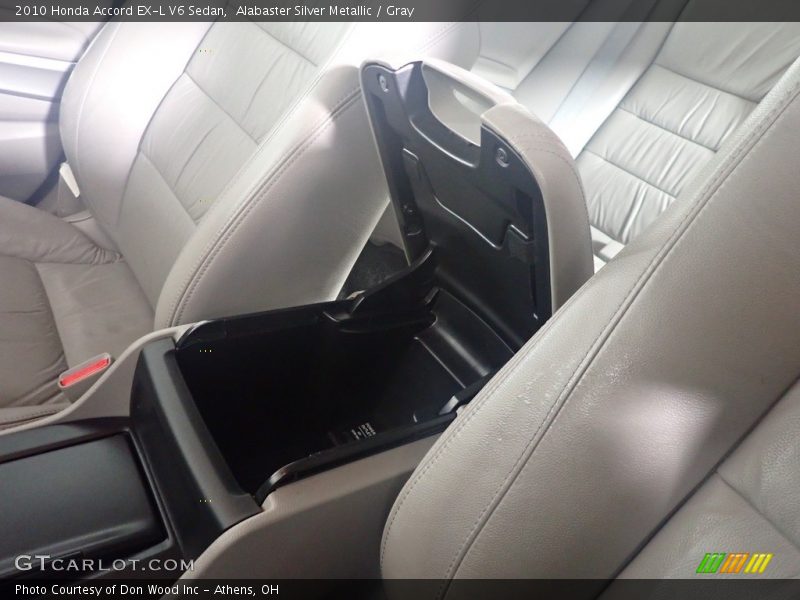 Alabaster Silver Metallic / Gray 2010 Honda Accord EX-L V6 Sedan