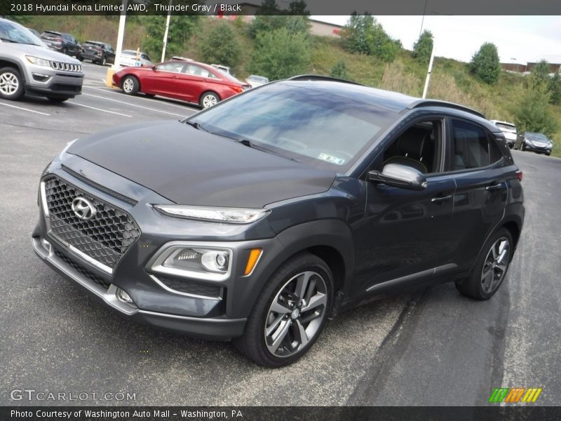 Thunder Gray / Black 2018 Hyundai Kona Limited AWD