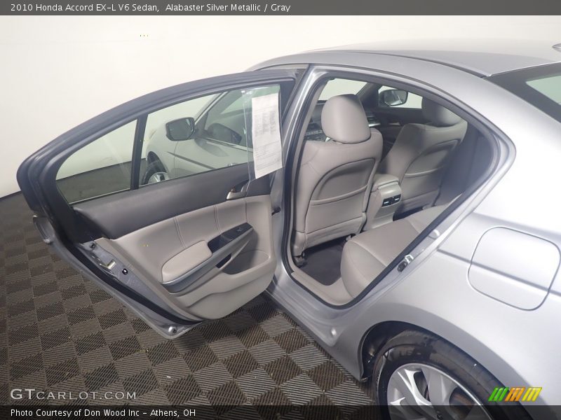 Alabaster Silver Metallic / Gray 2010 Honda Accord EX-L V6 Sedan