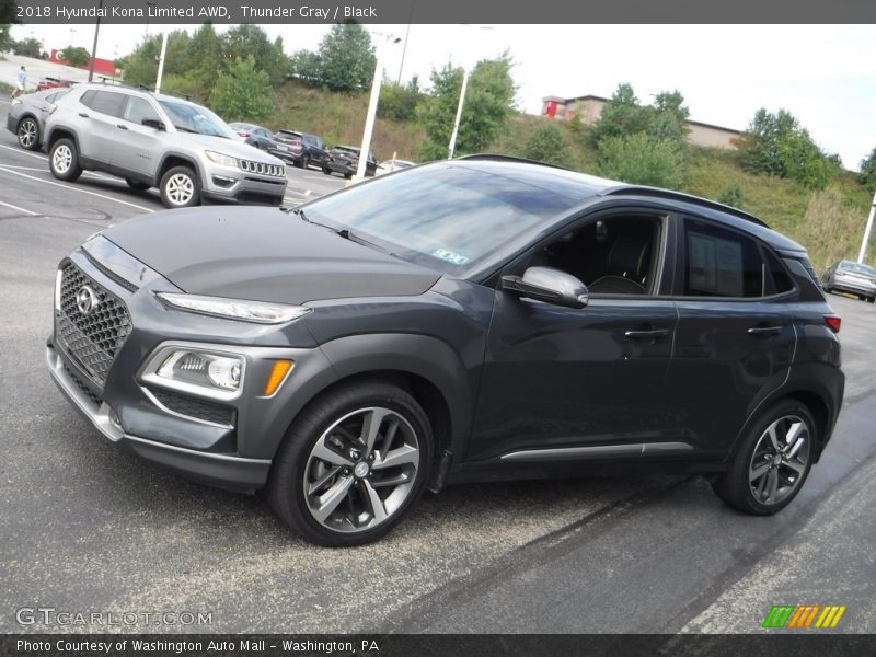 Thunder Gray / Black 2018 Hyundai Kona Limited AWD