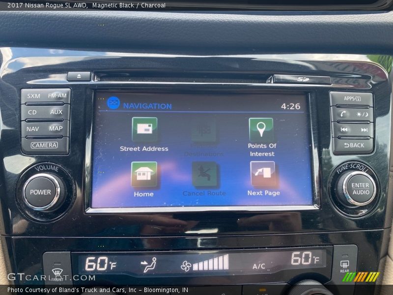 Magnetic Black / Charcoal 2017 Nissan Rogue SL AWD