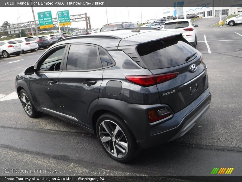 Thunder Gray / Black 2018 Hyundai Kona Limited AWD