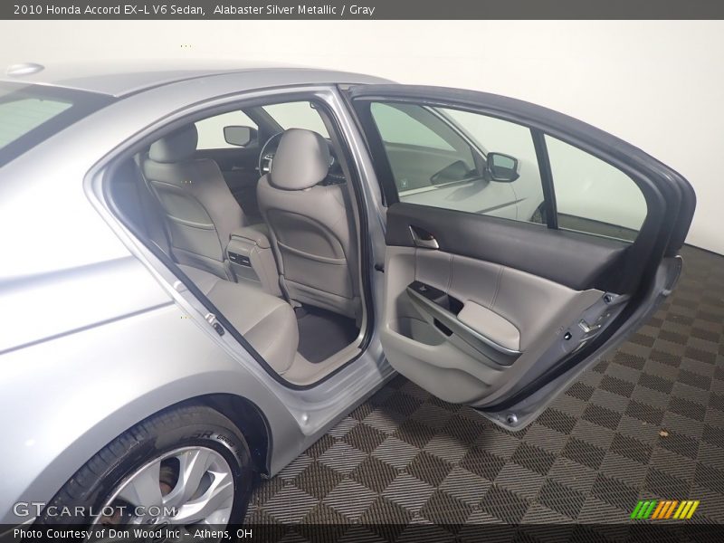 Alabaster Silver Metallic / Gray 2010 Honda Accord EX-L V6 Sedan
