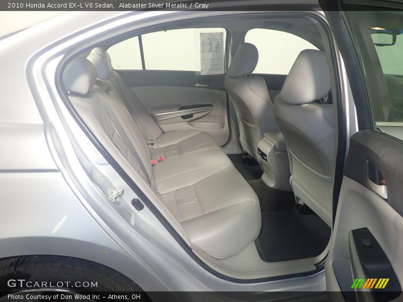 Alabaster Silver Metallic / Gray 2010 Honda Accord EX-L V6 Sedan