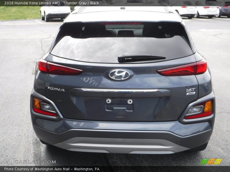 Thunder Gray / Black 2018 Hyundai Kona Limited AWD