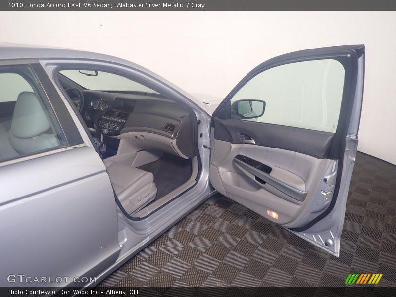 Alabaster Silver Metallic / Gray 2010 Honda Accord EX-L V6 Sedan