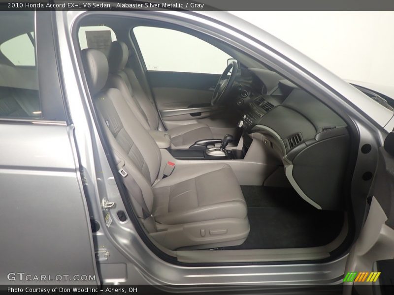 Alabaster Silver Metallic / Gray 2010 Honda Accord EX-L V6 Sedan
