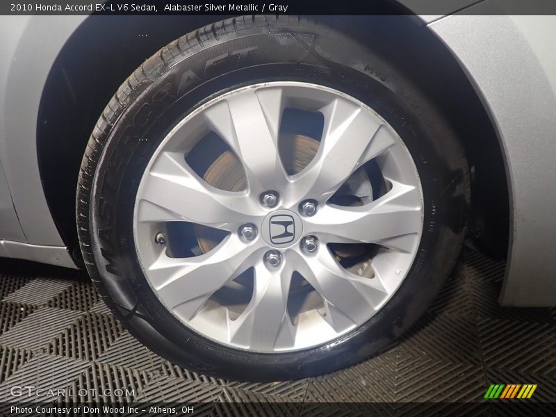 Alabaster Silver Metallic / Gray 2010 Honda Accord EX-L V6 Sedan