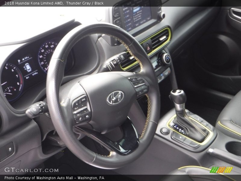 Thunder Gray / Black 2018 Hyundai Kona Limited AWD