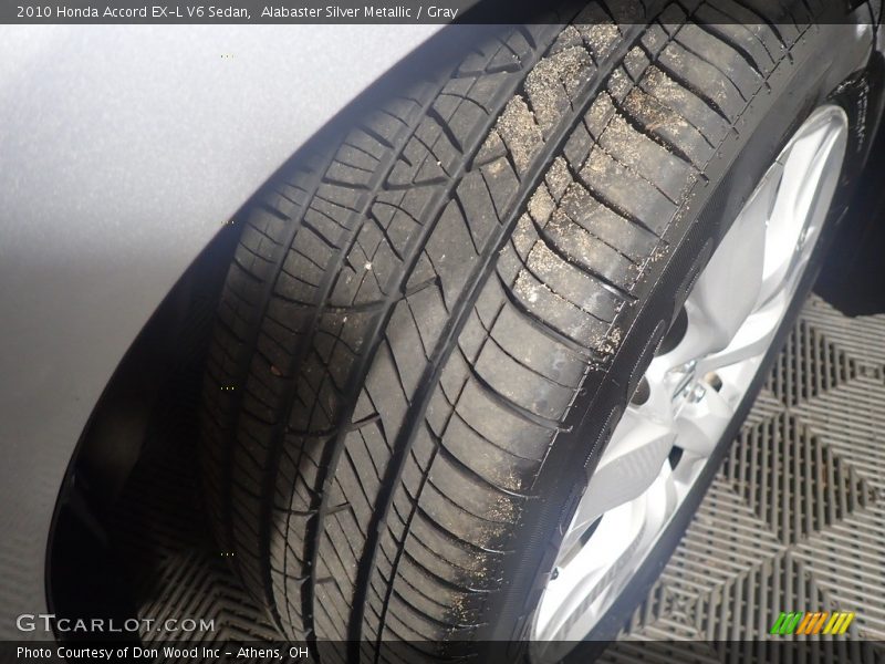 Alabaster Silver Metallic / Gray 2010 Honda Accord EX-L V6 Sedan