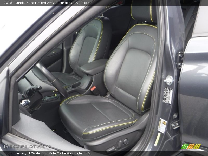 Thunder Gray / Black 2018 Hyundai Kona Limited AWD