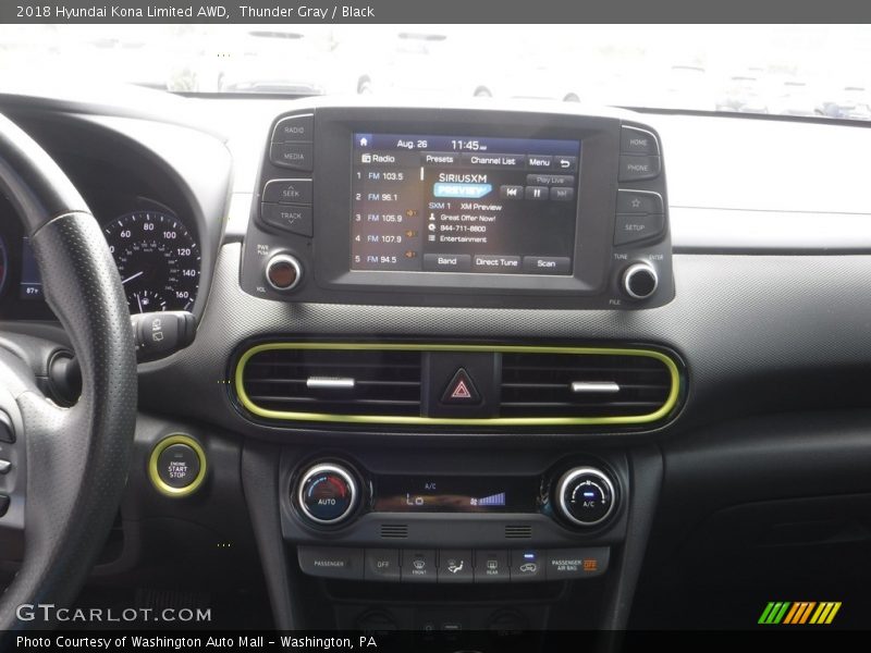 Thunder Gray / Black 2018 Hyundai Kona Limited AWD