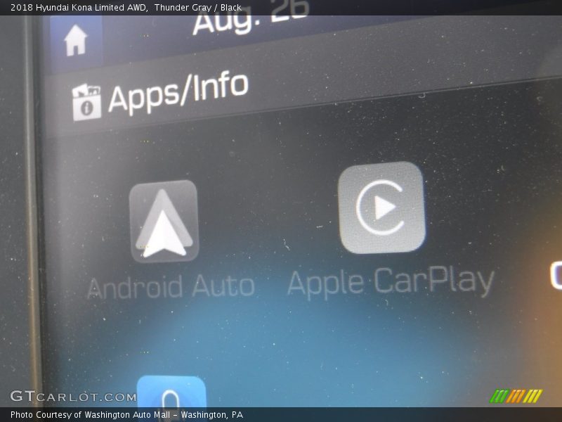 Thunder Gray / Black 2018 Hyundai Kona Limited AWD