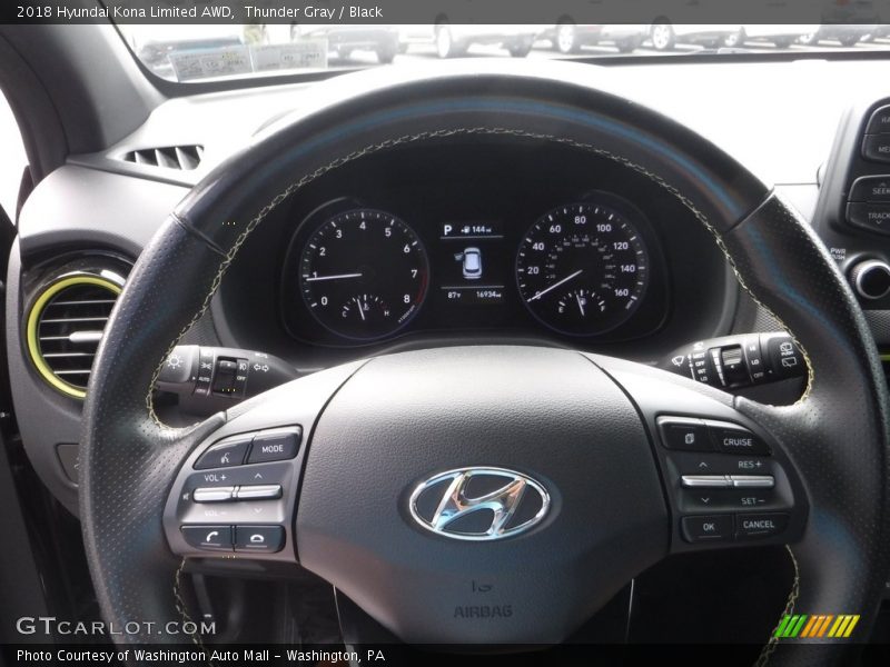Thunder Gray / Black 2018 Hyundai Kona Limited AWD