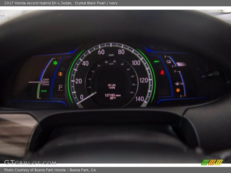 Crystal Black Pearl / Ivory 2017 Honda Accord Hybrid EX-L Sedan