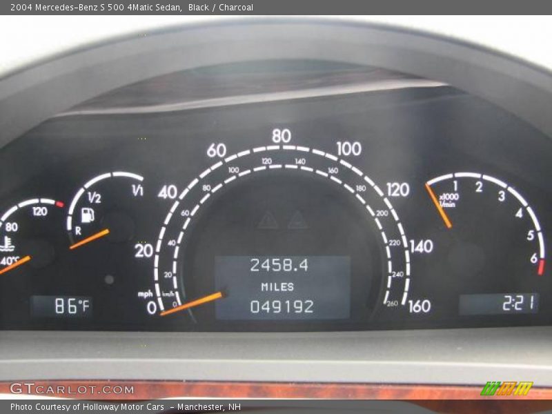 Black / Charcoal 2004 Mercedes-Benz S 500 4Matic Sedan
