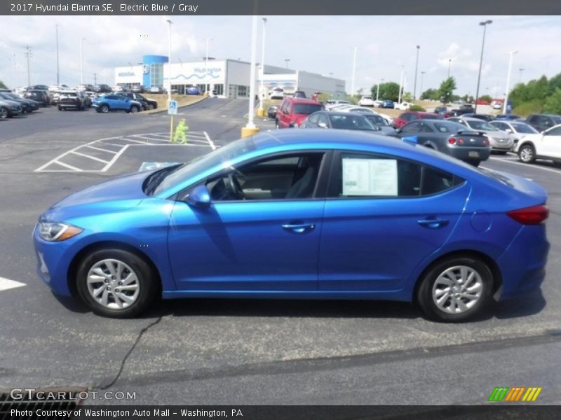 Electric Blue / Gray 2017 Hyundai Elantra SE