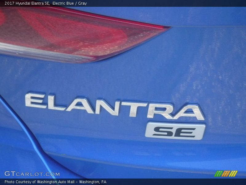 Electric Blue / Gray 2017 Hyundai Elantra SE