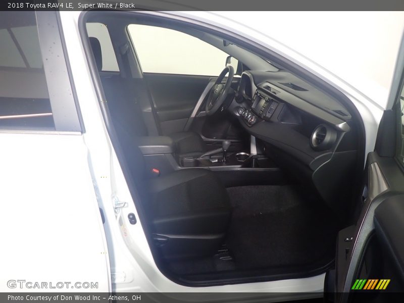 Super White / Black 2018 Toyota RAV4 LE