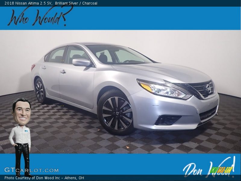 Brilliant Silver / Charcoal 2018 Nissan Altima 2.5 SV