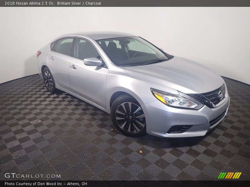 Brilliant Silver / Charcoal 2018 Nissan Altima 2.5 SV