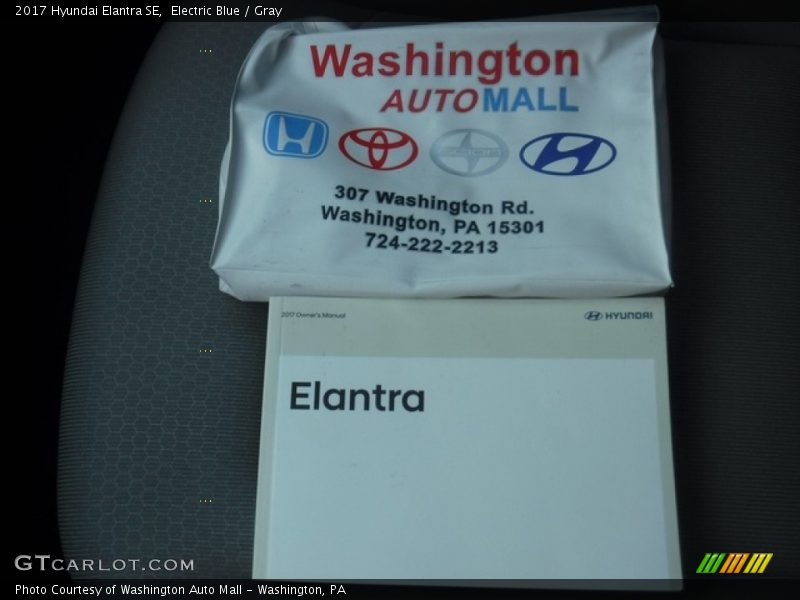 Electric Blue / Gray 2017 Hyundai Elantra SE