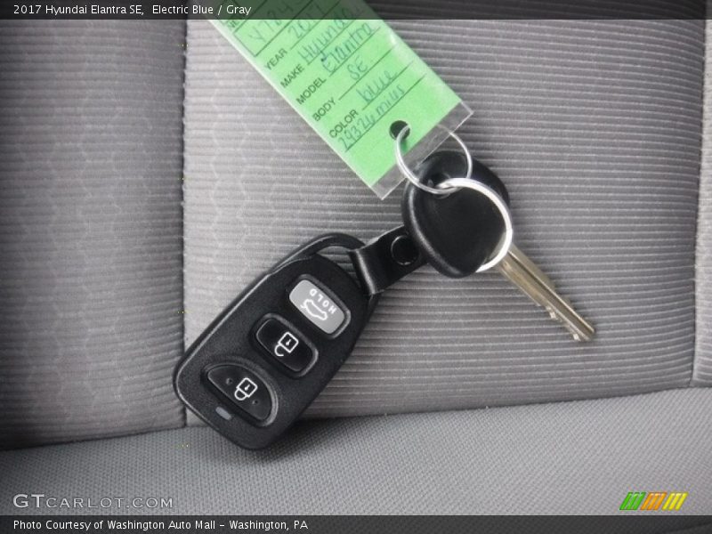 Electric Blue / Gray 2017 Hyundai Elantra SE