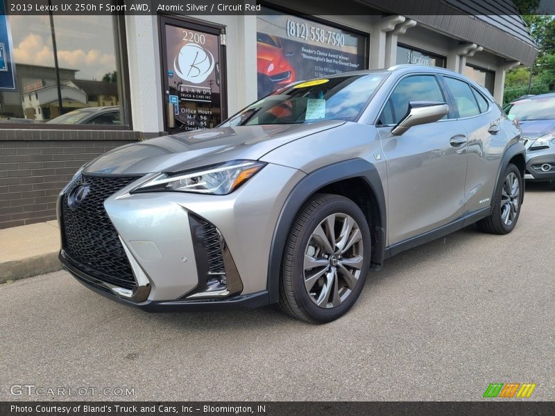 Atomic Silver / Circuit Red 2019 Lexus UX 250h F Sport AWD