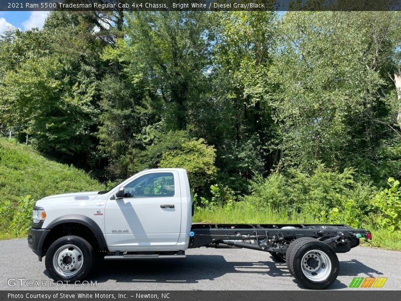 Bright White / Diesel Gray/Black 2021 Ram 5500 Tradesman Regular Cab 4x4 Chassis