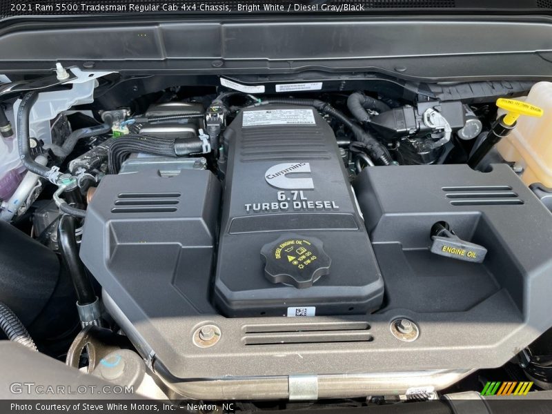 Bright White / Diesel Gray/Black 2021 Ram 5500 Tradesman Regular Cab 4x4 Chassis