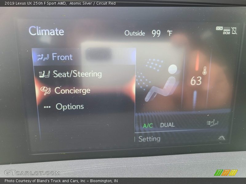 Atomic Silver / Circuit Red 2019 Lexus UX 250h F Sport AWD
