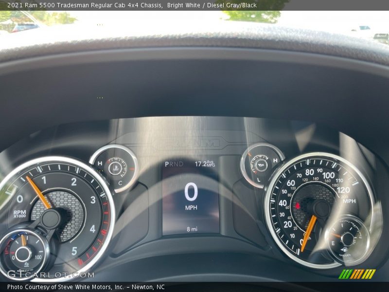 Bright White / Diesel Gray/Black 2021 Ram 5500 Tradesman Regular Cab 4x4 Chassis