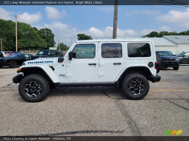 Bright White / Black 2021 Jeep Wrangler Unlimited Rubicon 4xe Hybrid