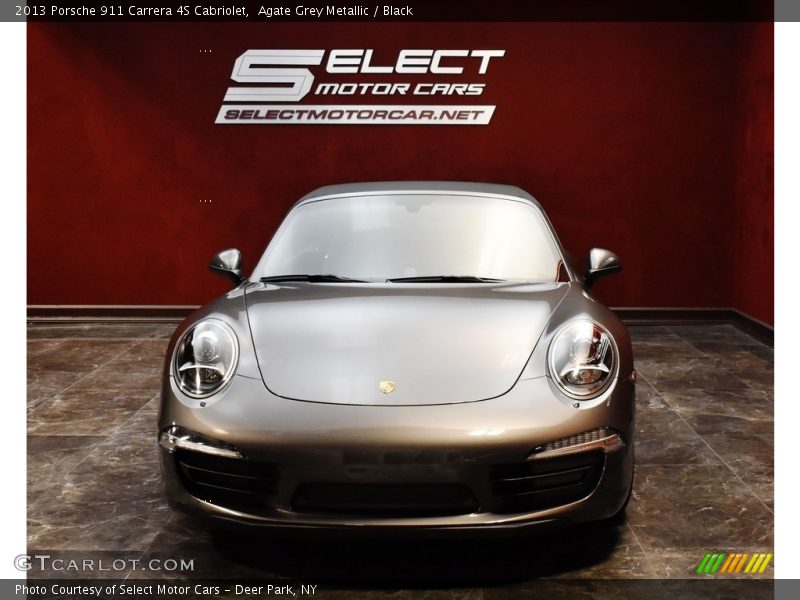 Agate Grey Metallic / Black 2013 Porsche 911 Carrera 4S Cabriolet
