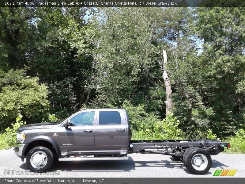  2021 4500 Tradesman Crew Cab 4x4 Chassis Granite Crystal Metallic