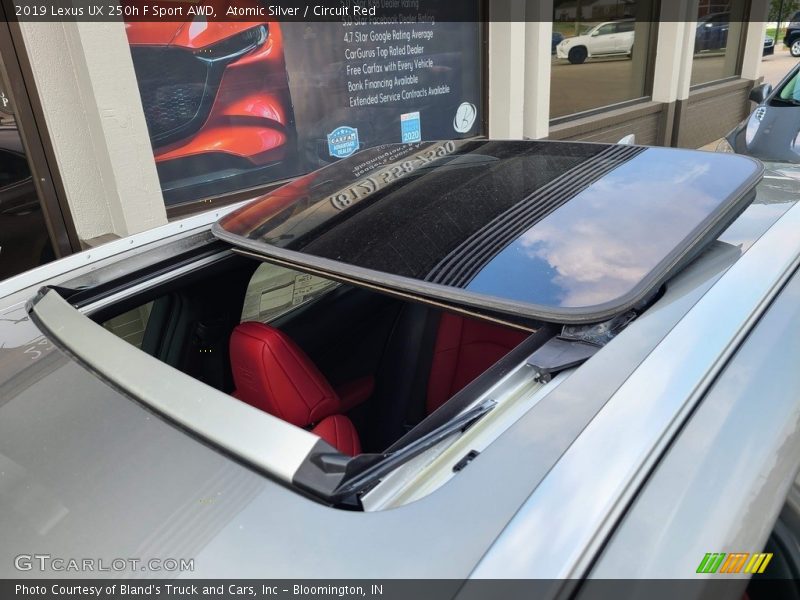Atomic Silver / Circuit Red 2019 Lexus UX 250h F Sport AWD