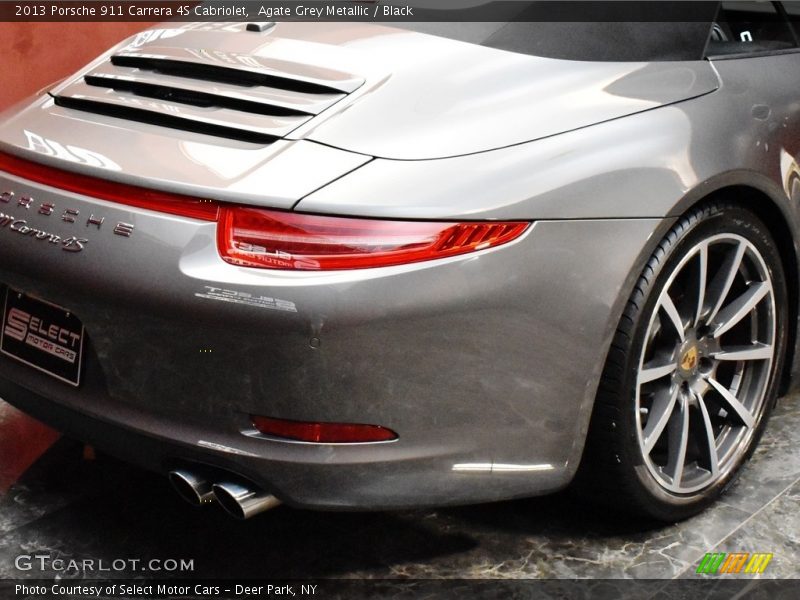 Agate Grey Metallic / Black 2013 Porsche 911 Carrera 4S Cabriolet