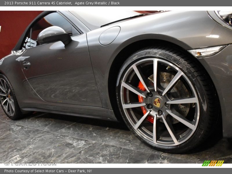 Agate Grey Metallic / Black 2013 Porsche 911 Carrera 4S Cabriolet