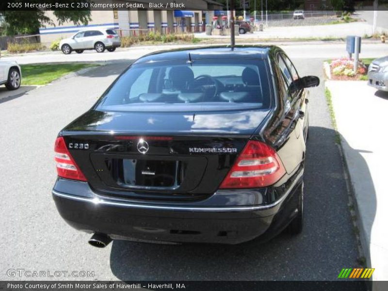 Black / Black 2005 Mercedes-Benz C 230 Kompressor Sedan
