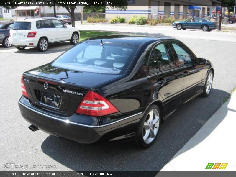Black / Black 2005 Mercedes-Benz C 230 Kompressor Sedan