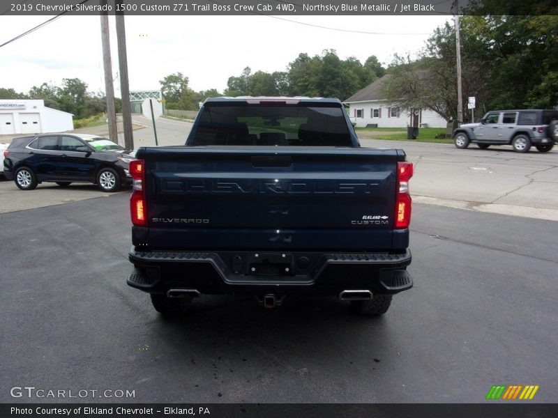 Northsky Blue Metallic / Jet Black 2019 Chevrolet Silverado 1500 Custom Z71 Trail Boss Crew Cab 4WD