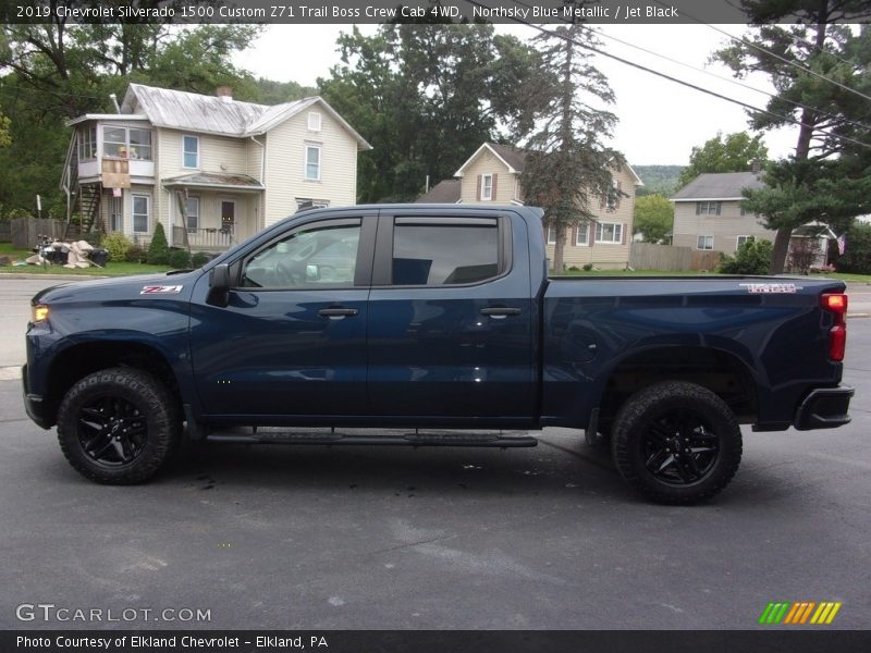 Northsky Blue Metallic / Jet Black 2019 Chevrolet Silverado 1500 Custom Z71 Trail Boss Crew Cab 4WD