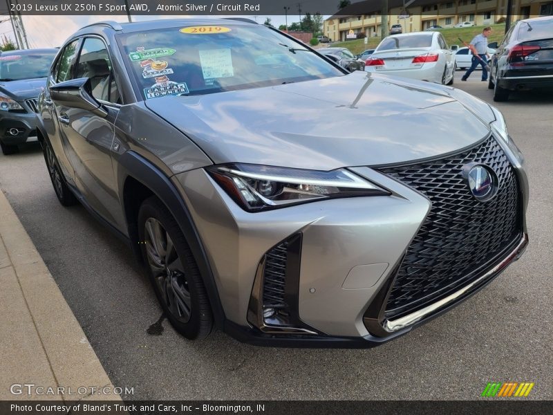 Atomic Silver / Circuit Red 2019 Lexus UX 250h F Sport AWD