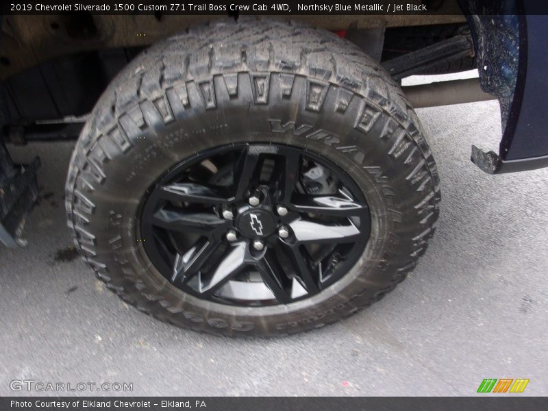 Northsky Blue Metallic / Jet Black 2019 Chevrolet Silverado 1500 Custom Z71 Trail Boss Crew Cab 4WD