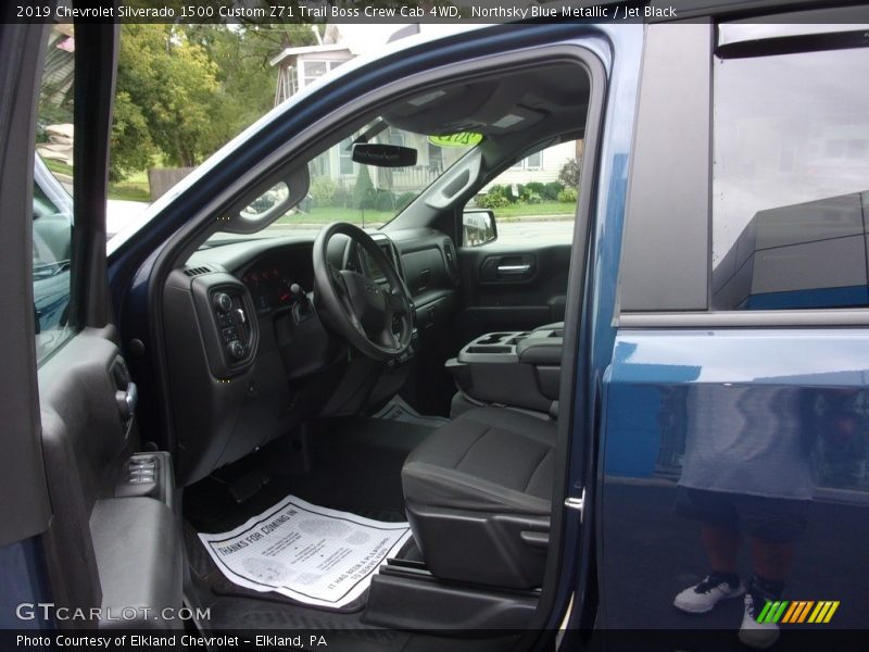 Northsky Blue Metallic / Jet Black 2019 Chevrolet Silverado 1500 Custom Z71 Trail Boss Crew Cab 4WD