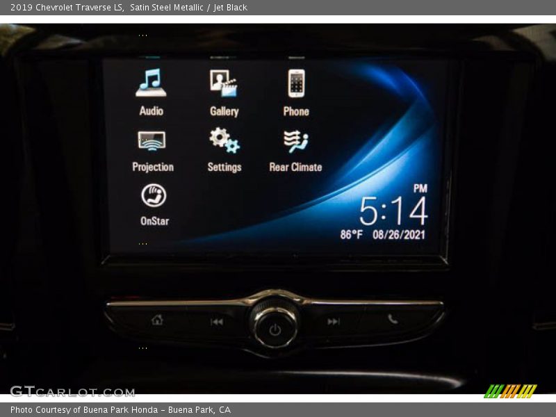 Satin Steel Metallic / Jet Black 2019 Chevrolet Traverse LS