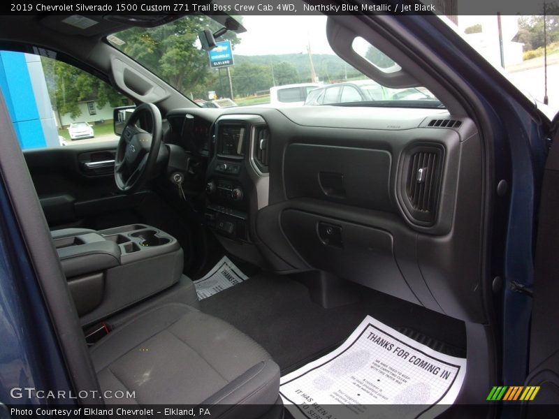 Northsky Blue Metallic / Jet Black 2019 Chevrolet Silverado 1500 Custom Z71 Trail Boss Crew Cab 4WD