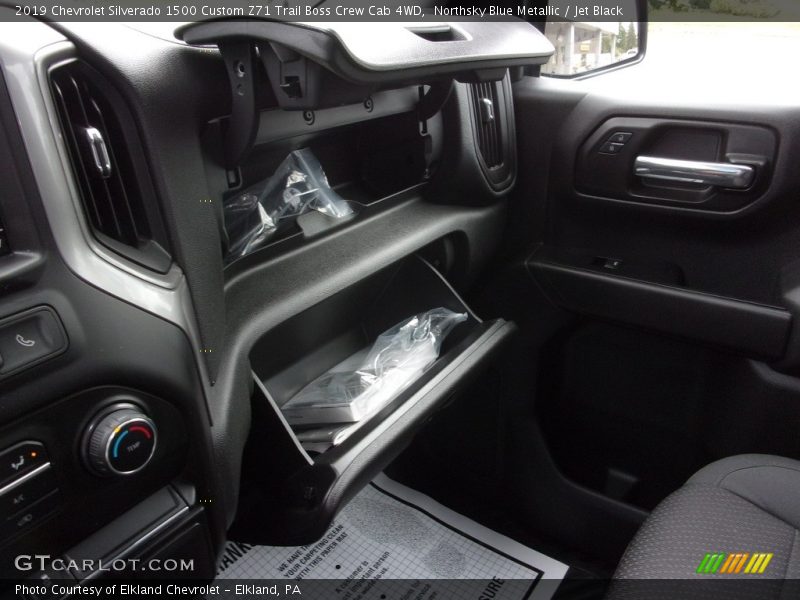 Northsky Blue Metallic / Jet Black 2019 Chevrolet Silverado 1500 Custom Z71 Trail Boss Crew Cab 4WD