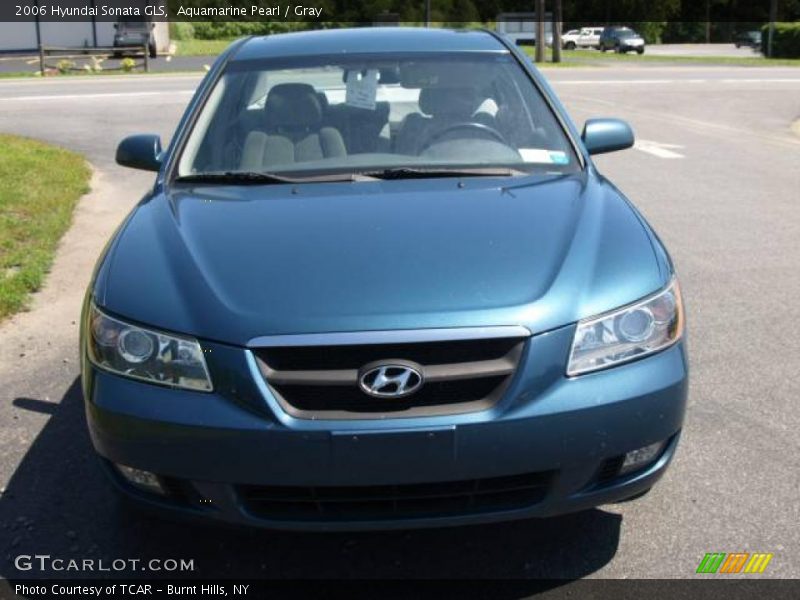 Aquamarine Pearl / Gray 2006 Hyundai Sonata GLS